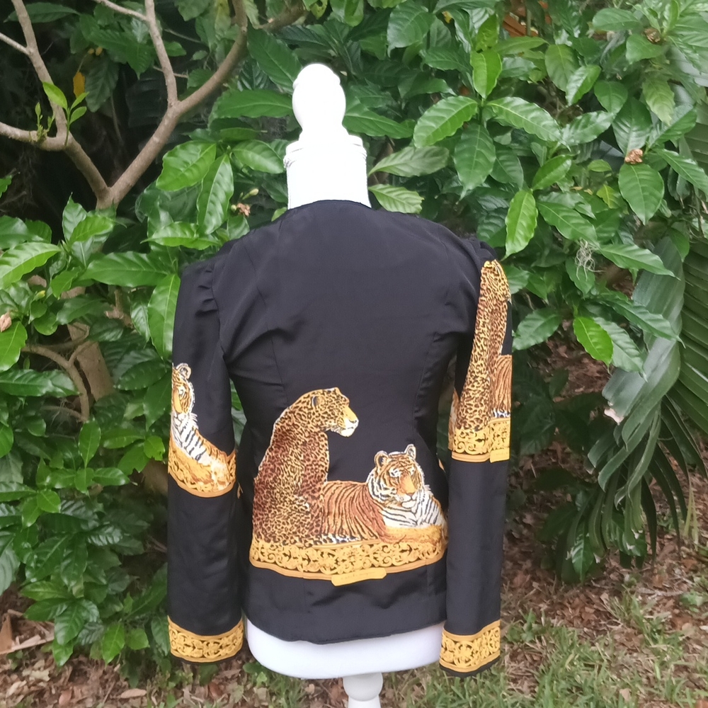 '80s, '90s, Epic Vintage Leopard Print Cropped jacket XSmall - Picture 7 of 8
